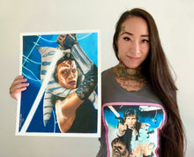 Load image into Gallery viewer, Ahsoka Colored Pencil Drawing Print