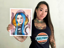 Load image into Gallery viewer, Maya the Siren (Borderlands) Full Color Marker Drawing Print
