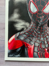 Load image into Gallery viewer, Miles Morales Colored Pencil Drawing