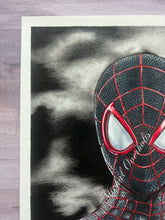 Load image into Gallery viewer, Miles Morales Colored Pencil Drawing
