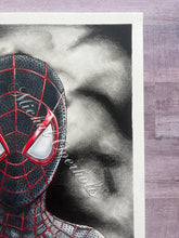 Load image into Gallery viewer, Miles Morales Colored Pencil Drawing