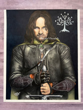 Load image into Gallery viewer, Original Drawing: Lord of the Rings Aragorn Full Color Drawing