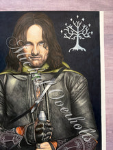 Load image into Gallery viewer, Original Drawing: Lord of the Rings Aragorn Full Color Drawing