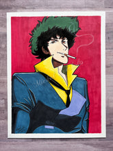 Load image into Gallery viewer, Original Drawing: Cowboy Bebop Spike Spiegel Marker Drawing