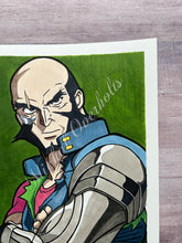 Load image into Gallery viewer, Original Drawing: Cowboy Bebop Jet Black Marker Drawing