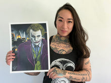 Load image into Gallery viewer, A Joker Colored Pencil Drawing Print
