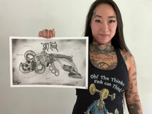 Load image into Gallery viewer, Skyhook Steampunk Schematic Graphite Drawing Print