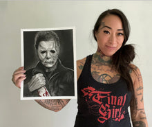 Load image into Gallery viewer, Michael Myers Halloween Drawing Print