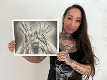 Load image into Gallery viewer, The Pale Man Graphite Drawing Print