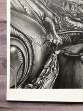 Load image into Gallery viewer, H.R. Giger Alien Graphite Drawing Print