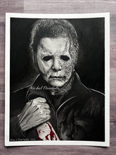 Load image into Gallery viewer, Michael Myers Halloween Drawing Print