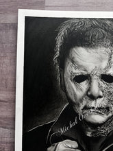 Load image into Gallery viewer, Michael Myers Halloween Drawing Print