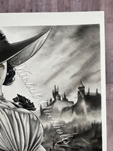 Load image into Gallery viewer, Lady Dimitrescu Graphite Drawing Print