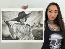Load image into Gallery viewer, Lady Dimitrescu Graphite Drawing Print