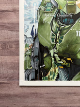 Load image into Gallery viewer, Master Chief Ink Drawing Print