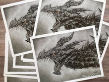 Load image into Gallery viewer, Dragon Drawing Print