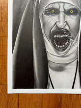Load image into Gallery viewer, Nun Horror Art Print