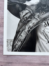 Load image into Gallery viewer, Eddie Munson Graphite Charcoal Drawing Print