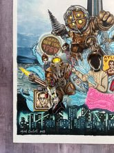 Load image into Gallery viewer, Bioshock Ink Drawing Print
