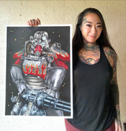 Original Drawing: Atom Cats T-45 Power Armor Drawing