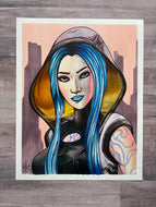 Maya the Siren (Borderlands) Full Color Marker Drawing Print