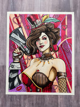 Load image into Gallery viewer, Mad Moxxi Borderlands Marker Full Color Drawing Print
