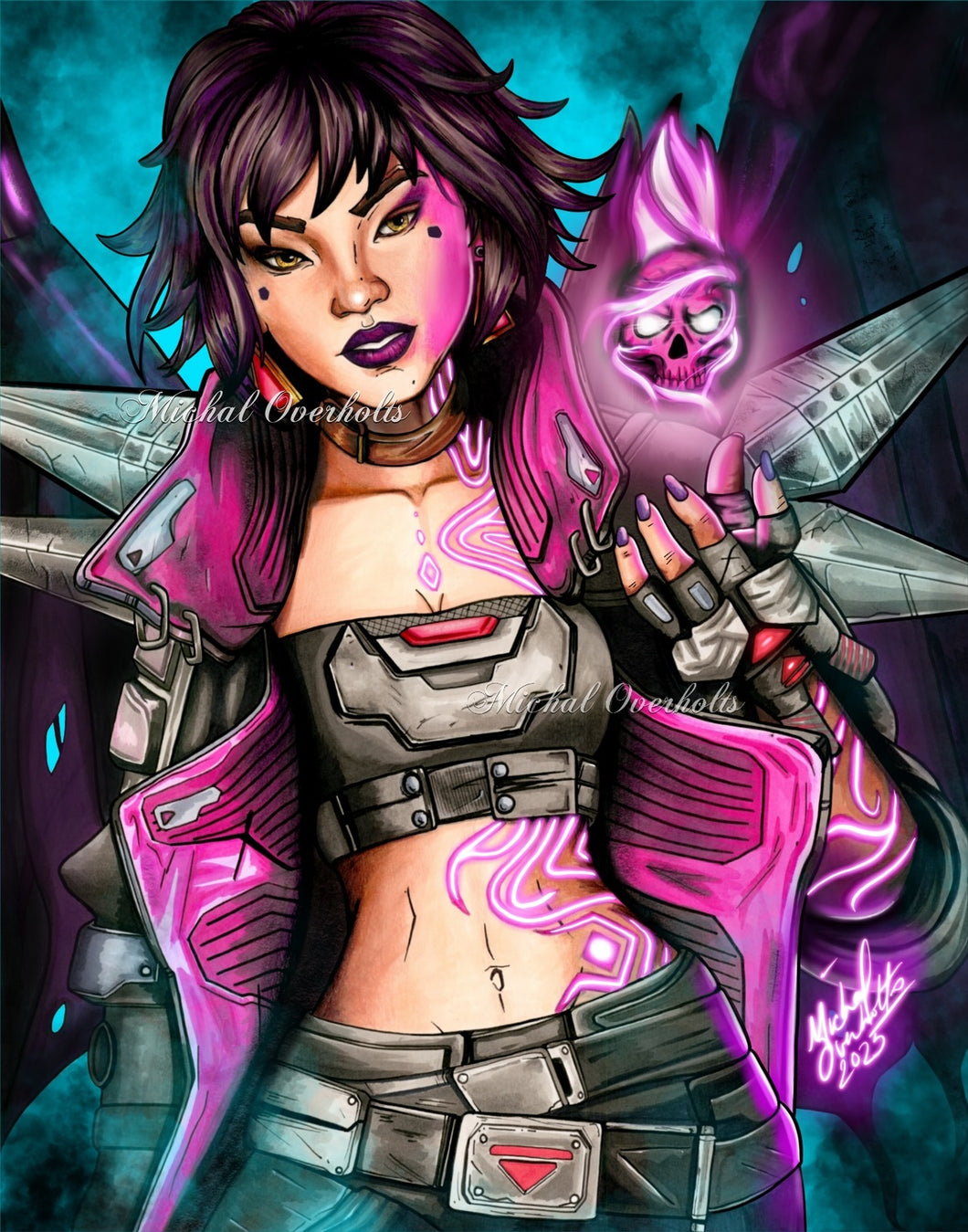 Vex Borderlands Full Color Drawing Print