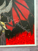 Load image into Gallery viewer, Original Drawing: Lilith Diablo Colored Pencil Drawing
