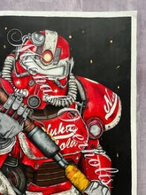 Load image into Gallery viewer, Original Drawing: Fallout T-51 Nuka Cola Power Armor
