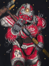 Load image into Gallery viewer, Fallout Power Armor T-51 Nuka Cola Print
