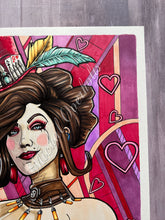 Load image into Gallery viewer, Mad Moxxi Borderlands Marker Full Color Drawing Print
