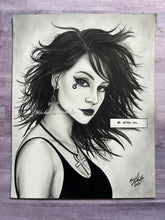 Load image into Gallery viewer, Original Drawing: Death Sandman Black and White Portrait
