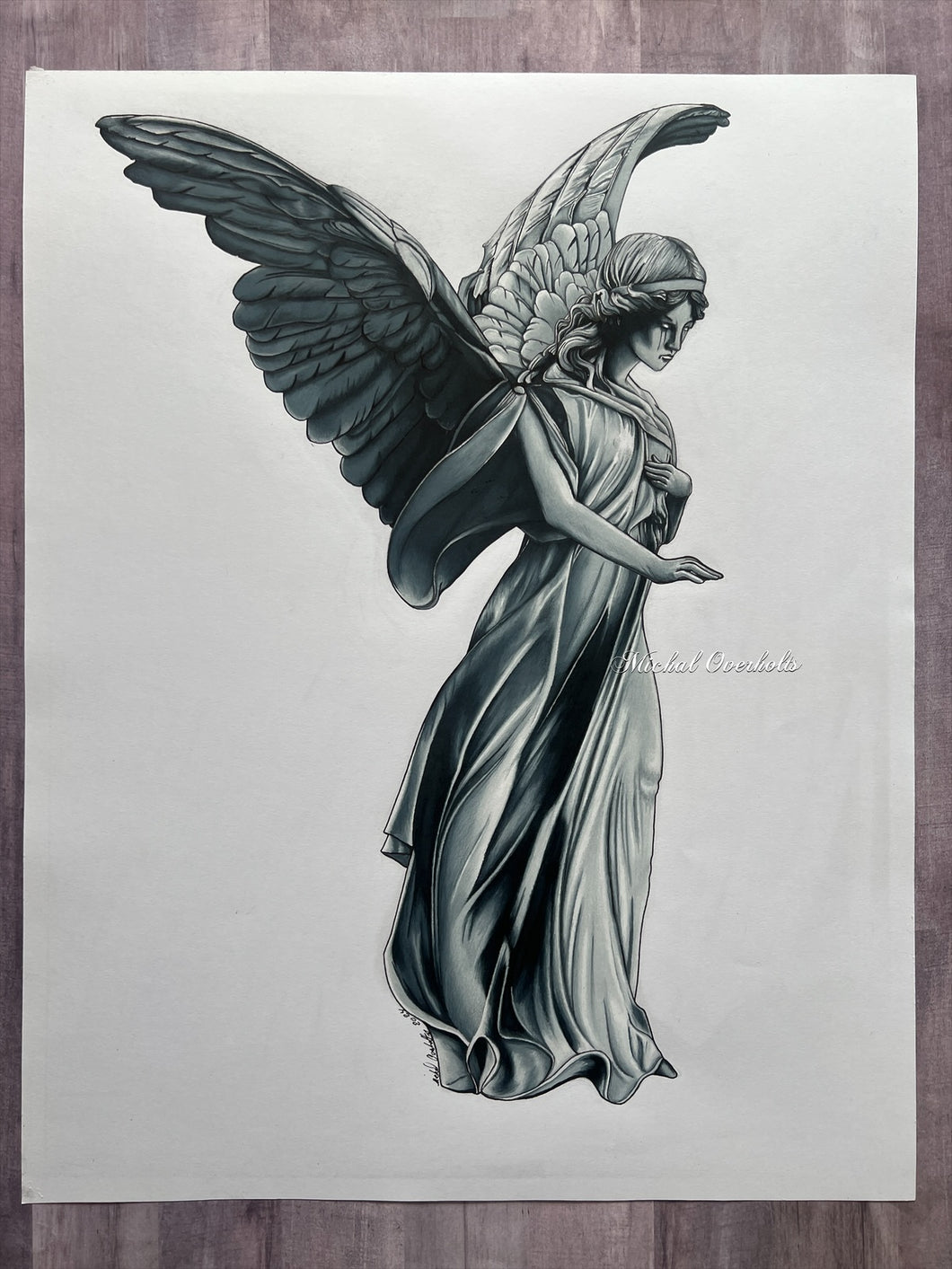 PRE-ORDER: Alabaster Statue Drawing Print