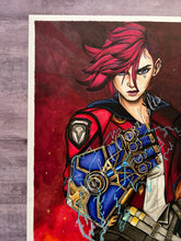 Load image into Gallery viewer, Original Drawing: Vi Arcane League of Legends Full Color Drawing
