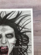 Load image into Gallery viewer, A Hunger Horror Art Graphite Drawing Print
