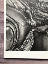 Load image into Gallery viewer, H.R. Giger Alien Graphite Drawing Print
