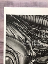 Load image into Gallery viewer, H.R. Giger Alien Graphite Drawing Print
