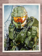 Master Chief Ink Drawing Print
