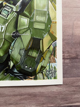 Load image into Gallery viewer, Master Chief Ink Drawing Print
