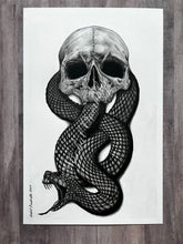 Load image into Gallery viewer, Dark Mark Graphite Drawing Print
