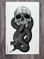 Dark Mark Graphite Drawing Print