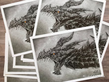 Load image into Gallery viewer, Dragon Drawing Print
