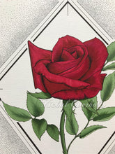 Load image into Gallery viewer, Original Drawing: Rose Stippling
