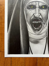 Load image into Gallery viewer, Nun Horror Art Print
