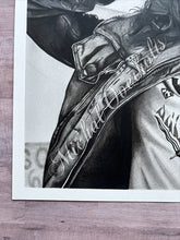 Load image into Gallery viewer, Eddie Munson Graphite Charcoal Drawing Print
